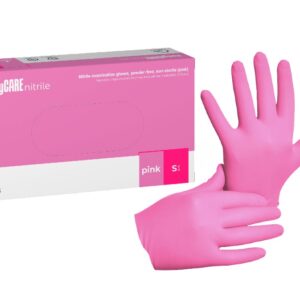 Roz S 100pcs mănuși de nitril fără pudră EasyCare